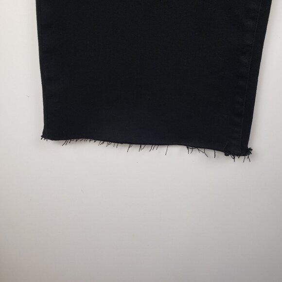 Judy Blue High Waist Star Back Seam Black Flare Denim Jeans 88958 Womens 14W - Picture 4 of 10